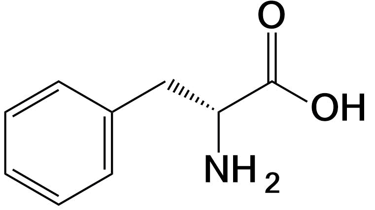 Phenylalanine structure Phe F