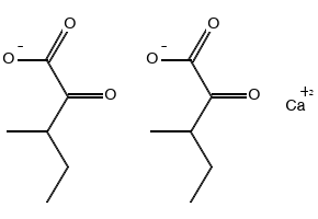 DL-α-Ketoisoleucine-Calcium-Structural-formula