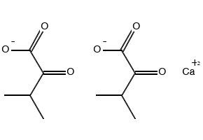 α-Ketovaline-Calcium-Structural-formula